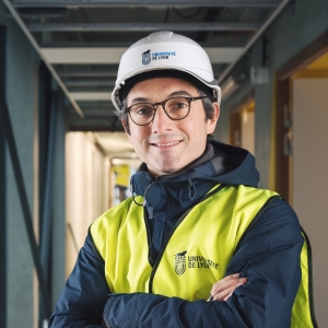 Aurélien AUDY photographe LYON - portrait corpo métier chantier La Doua