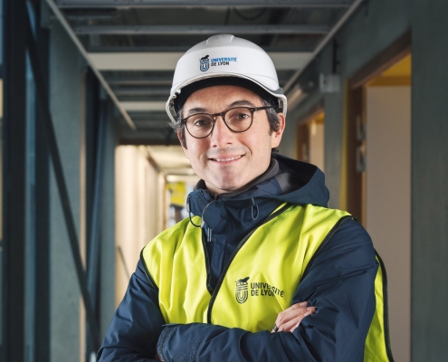 Aurélien AUDY photographe LYON - portrait corpo métier chantier La Doua