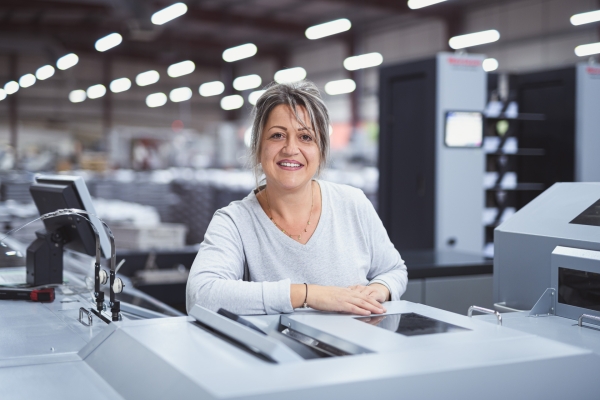 reportage métier employée imprimerie